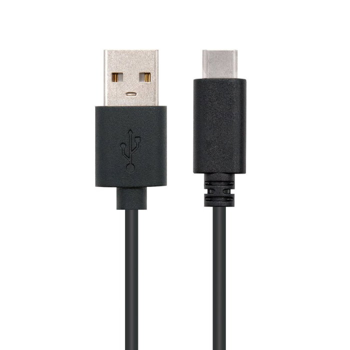 Nanocable Cable USB 2.0 USB-C a USB-A Macho, 0.5m, Negro